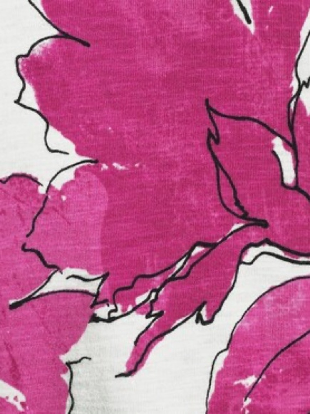 Tommy Bahama Ashby Isles Gilded Petals Scoop Neck 3/4 Sleeve Tee - Picture 3 of 4